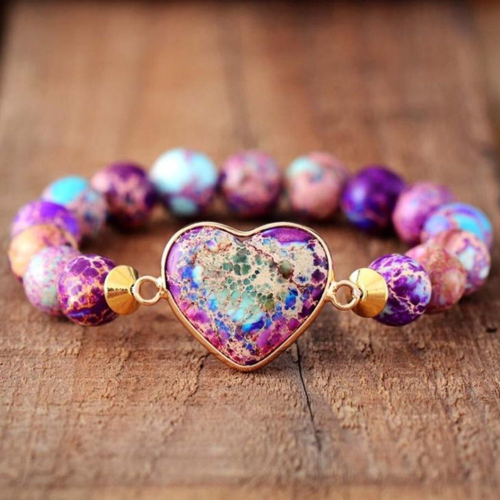 Galaxy Sea Sediment Stone Healing Bracelet